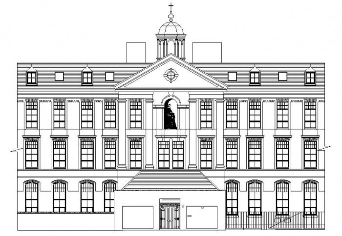 Hospital Building Drawing