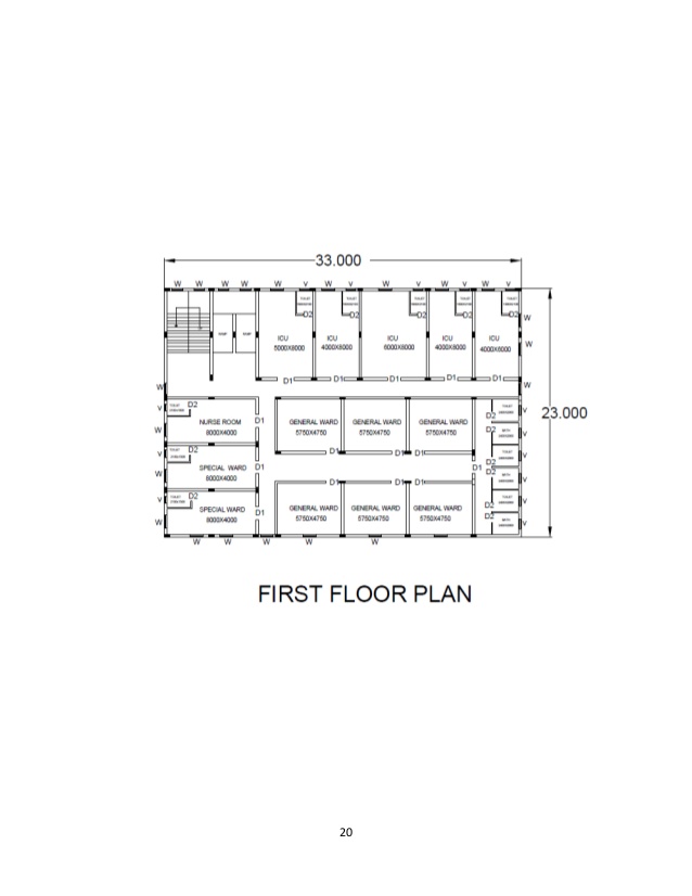 638x826 Hospital Building Project - Hospital Building Drawing