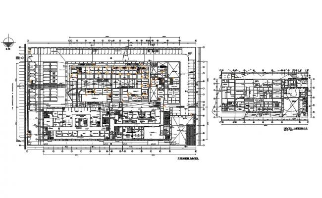 650x400 multi specialist hospital building floor plan cad drawing details - Hospital Building Drawing