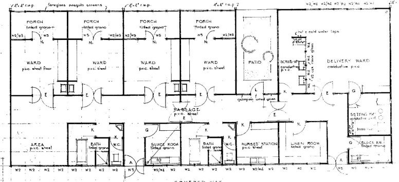 776x355 european ward block in oshakati hospital drawing 'okatana - Hospital Drawing