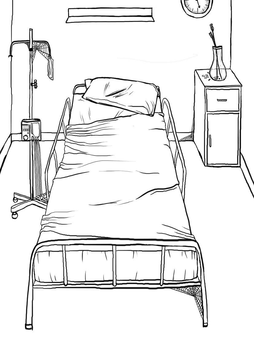 How To Draw A Hospital Bed Easy