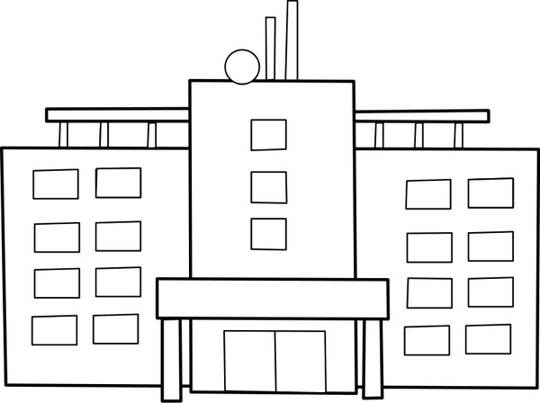 600x448 Hospital Hopital Free Vector In Open Office Drawing - Hospital Drawing Pictures