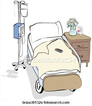 320x370 Hospital Patient Clip Art - Hospital Drawing Pictures
