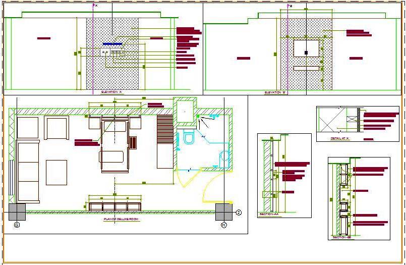 805x525 Hospital Single Room Design - Hospital Room Drawing
