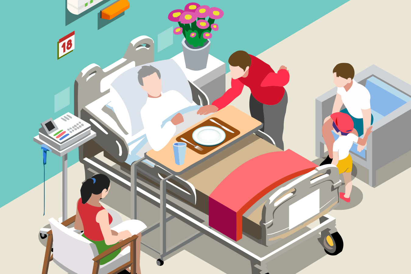 1350x900 problems with your hospital care speak up! kaiser health news - Hospital Room Drawing