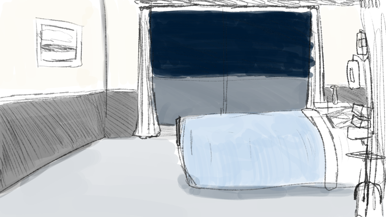 1280x720 Brecksville Hospital Room - Hospital Room Drawing