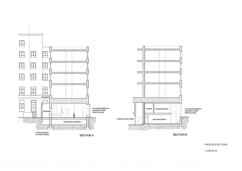 1000x707 Green House Hostel Peter Barber Architects - Hostel Drawing