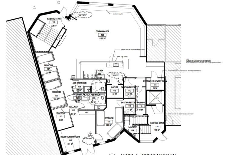 800x512 Park City Hostel In Salt Lake City - Hostel Drawing