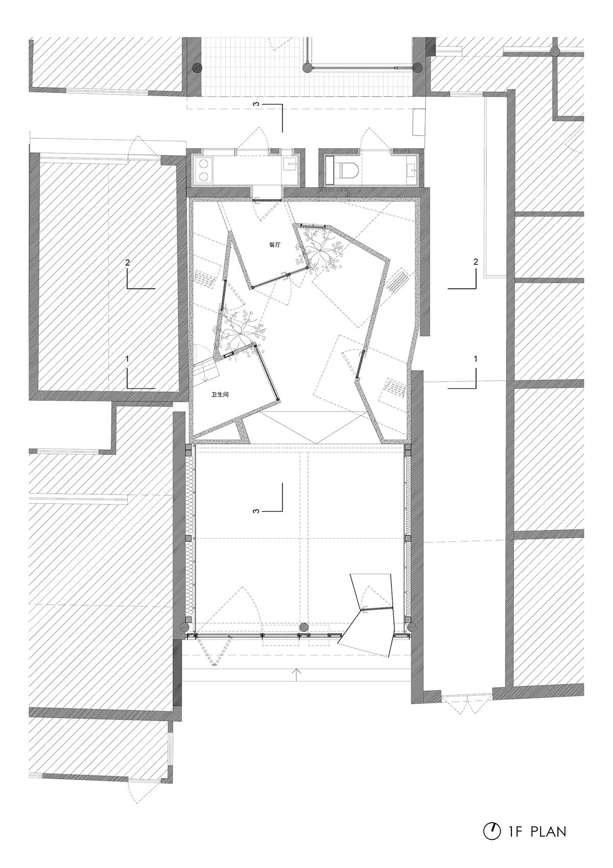 1200x1698 Zaostandardarchitecture Creates Hostel Within Beijing Hutong - Hostel Drawing