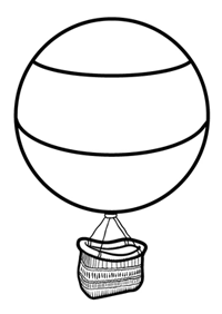200x282 Hot Air Balloon Basket Drawing - Hot Air Balloon Basket Drawing