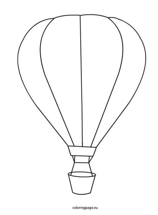 Hot Air Balloon Basket Coloring Pages