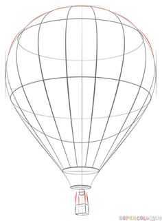 236x321 How To Draw A Hot Air Balloon Step - Hot Air Balloon Drawing