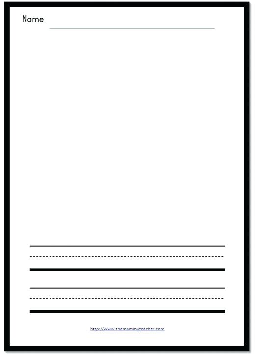 520x730 Writing And Drawing Template My Journey Destiny Paper Write - Hot Air Balloon Drawing Template