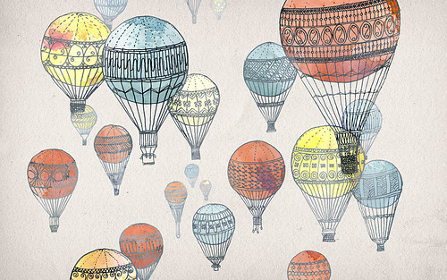 500x313 Hot Air Balloon Background Tumblr Background Download - Hot Air Balloon Drawing Tumblr