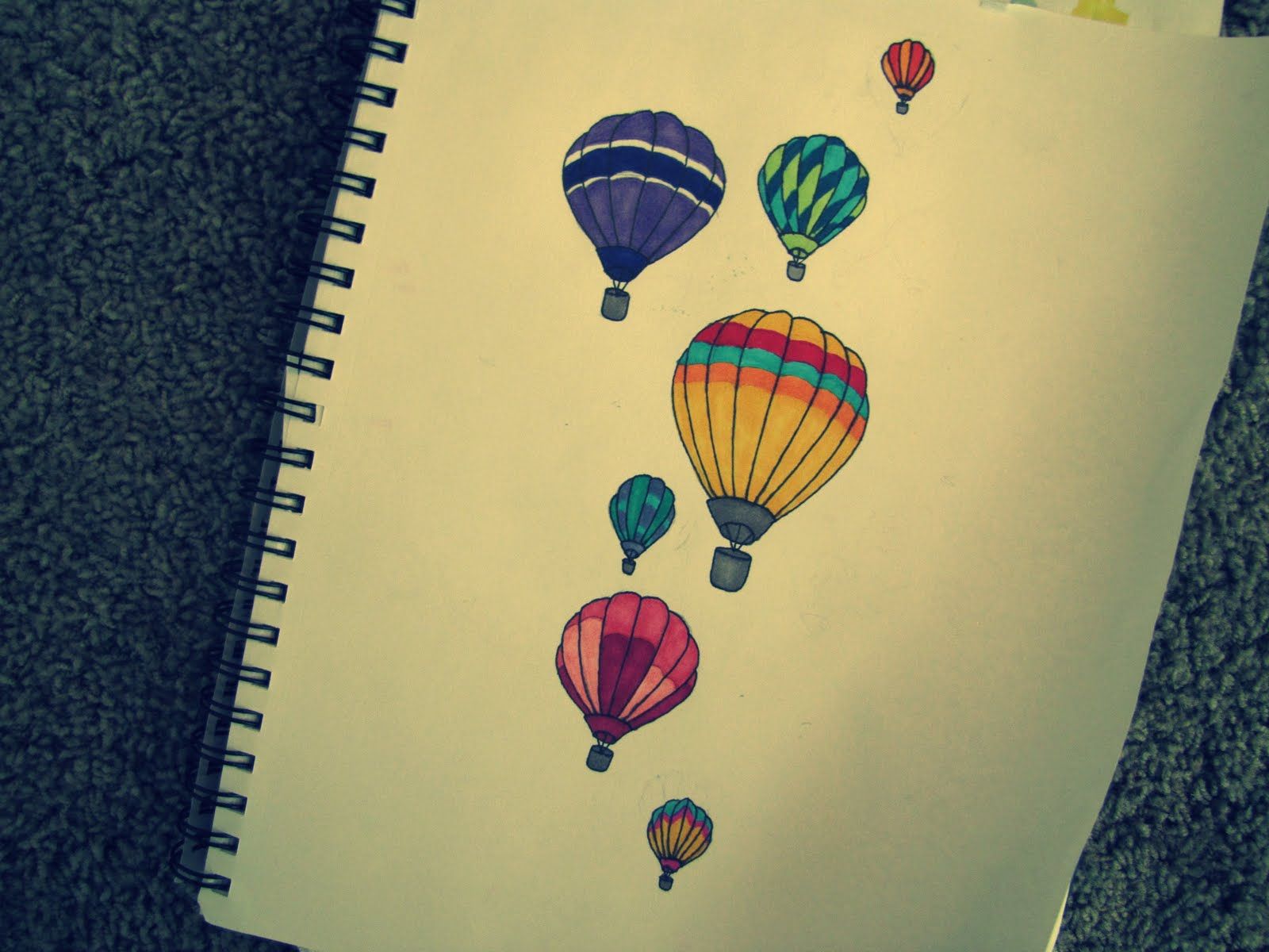 1600x1200 Hot Air Balloon Drawing Tumblr - Hot Air Balloon Drawing Tumblr