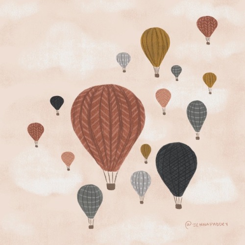 500x500 Hot Air Balloon Illustration Tumblr - Hot Air Balloon Drawing Tumblr