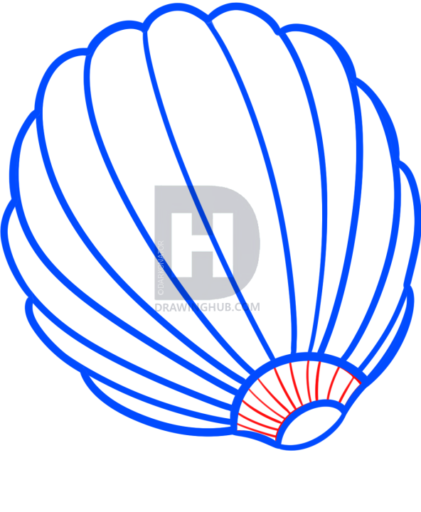 592x720 How To Draw A Hot Air Balloon, Step - Hot Air Balloon Line Drawing