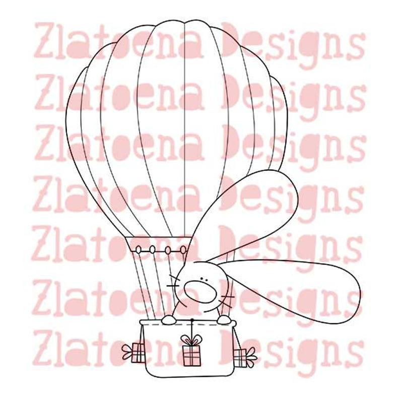 794x794 digital stamp bunny hot air balloon vacation digital stamp etsy - Hot Air Balloon Line Drawing