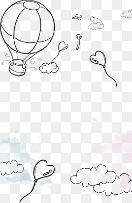 260x398 Drawing Hot Air Balloon Png, Vectors, And Clipart For Free - Hot Air Balloon Pencil Drawing