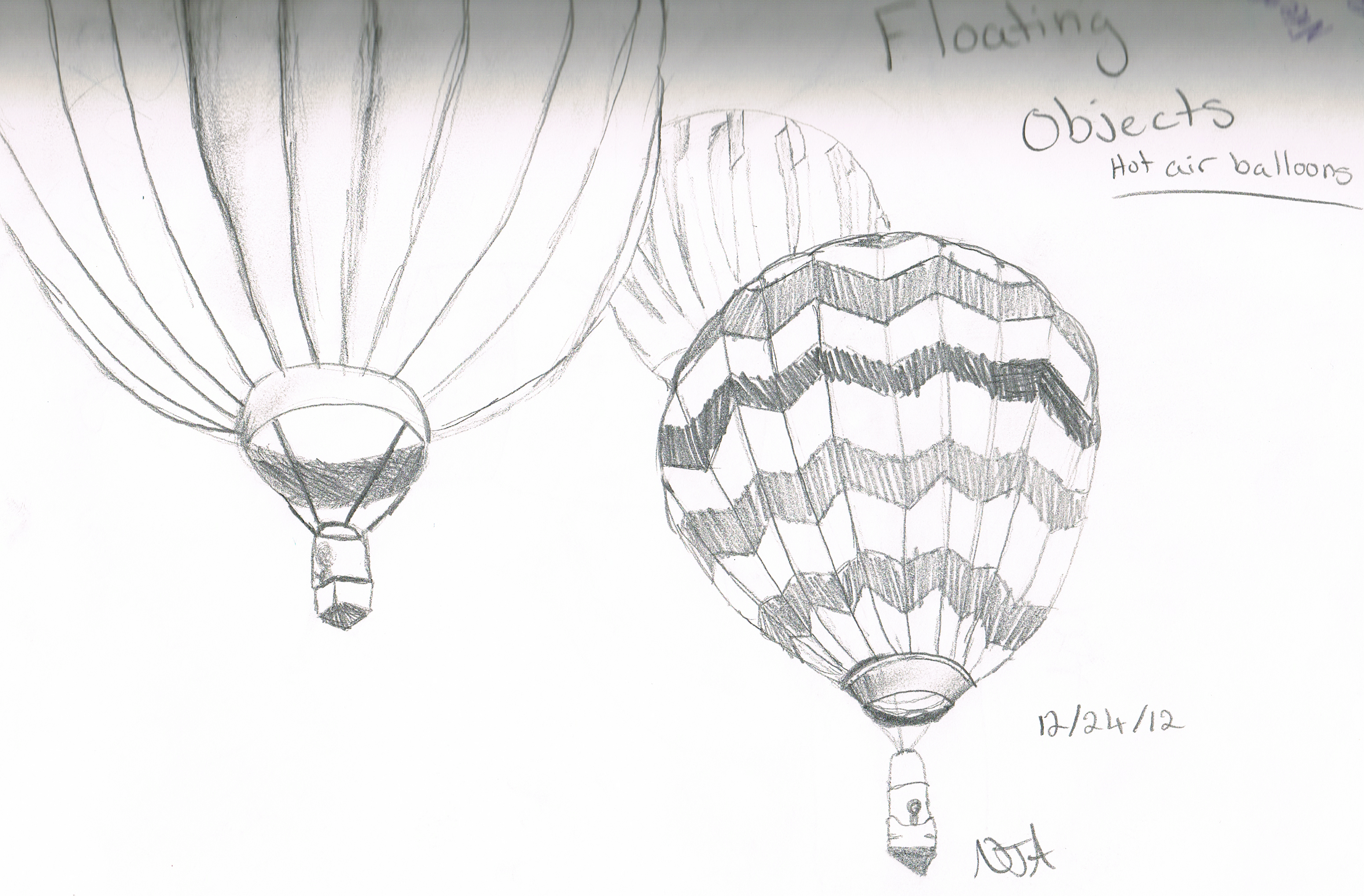 3099x2037 Hot Air Balloons - Hot Air Balloon Pencil Drawing