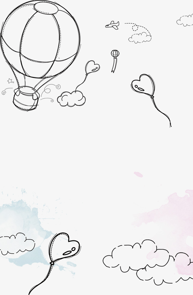 650x993 pencil drawing hot air balloon creative love, pencil drawing, hot - Hot Air Balloon Pencil Drawing
