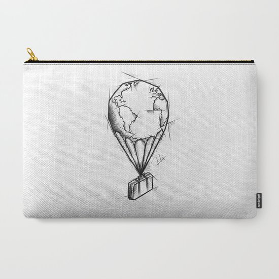 550x550 Balloon Handmade Drawing, Made In Pencil, Charcoal And Ink, Tattoo - Hot Air Balloon Pencil Drawing