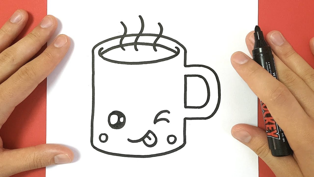 1280x720 How To Draw A Hot Chocolate Cup Cute And Easy - Hot Chocolate Drawing
