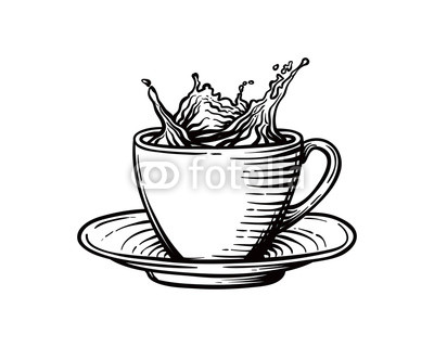 400x320 Hand Drawing Vector Fresh Hot Coffee Cup Sign Symbol Icon Logo - Hot Coffee Drawing
