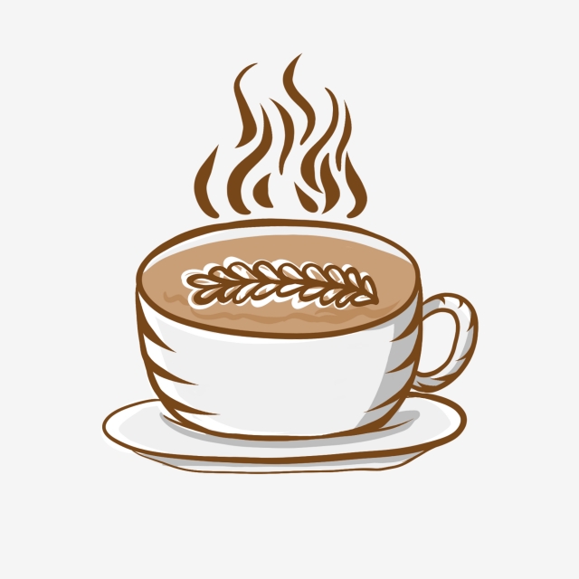 640x640 hot air drink coffee coffee drawing pattern, leisure, warm, warm - Hot Coffee Drawing