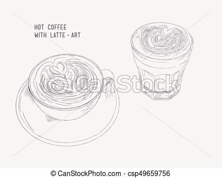 450x361 Huge Collection Of 'hot Coffee Drawing' Download More Than - Hot Coffee Drawing