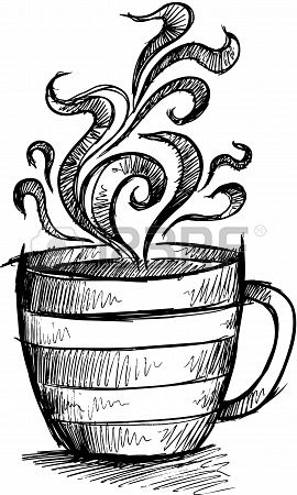 270x450 Sketch Doodle Coffee Cup Illustration Art In Art - Hot Coffee Drawing