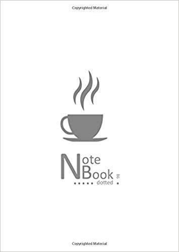 355x499 Notebook Dotted Small White Journal With Dot - Hot Coffee Drawing