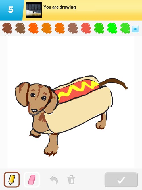 500x667 hotdog drawings - Hot Dog Drawing