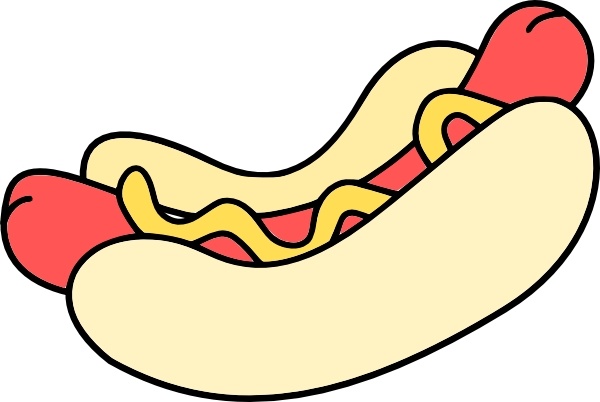 600x402 hotdog sandwitch clip art free vector in open office drawing - Hot Dog Drawing