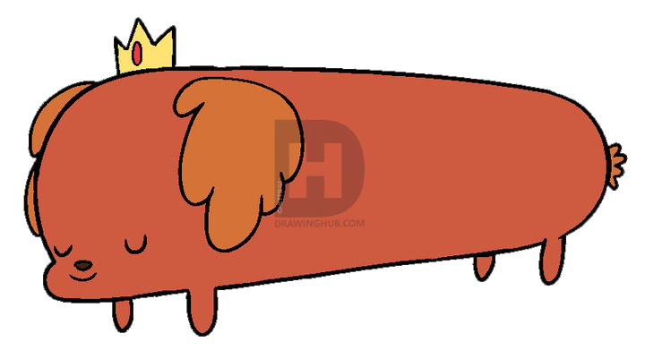 720x401 how to draw hot dog princess, adventure time, step - Hot Dog Drawing