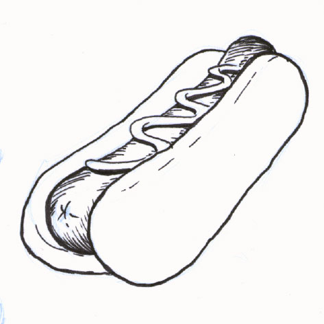 473x473 cup doodle draw me a hot dog! - Hot Dog Drawing