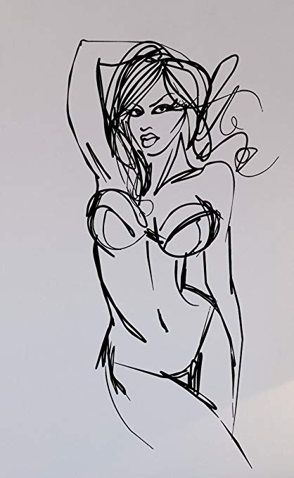 418x679 hot d woman sketch drawing wax seal stamp seal wax - Hot Drawing