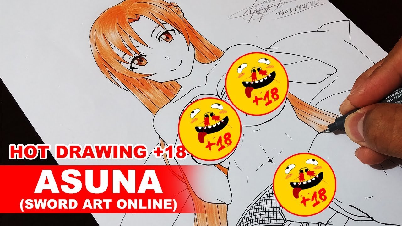 1280x720 Drawing Asuna - Hot Drawing