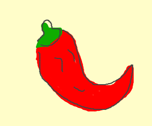 300x250 red hot chili pepper! drawing - Hot Pepper Drawing