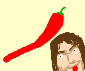 300x250 red hot chili pepper drawing - Hot Pepper Drawing