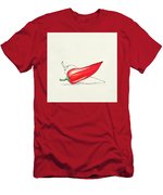 150x180 Sketch Drawing Of Red Hot Pepper Wood Print - Hot Pepper Drawing