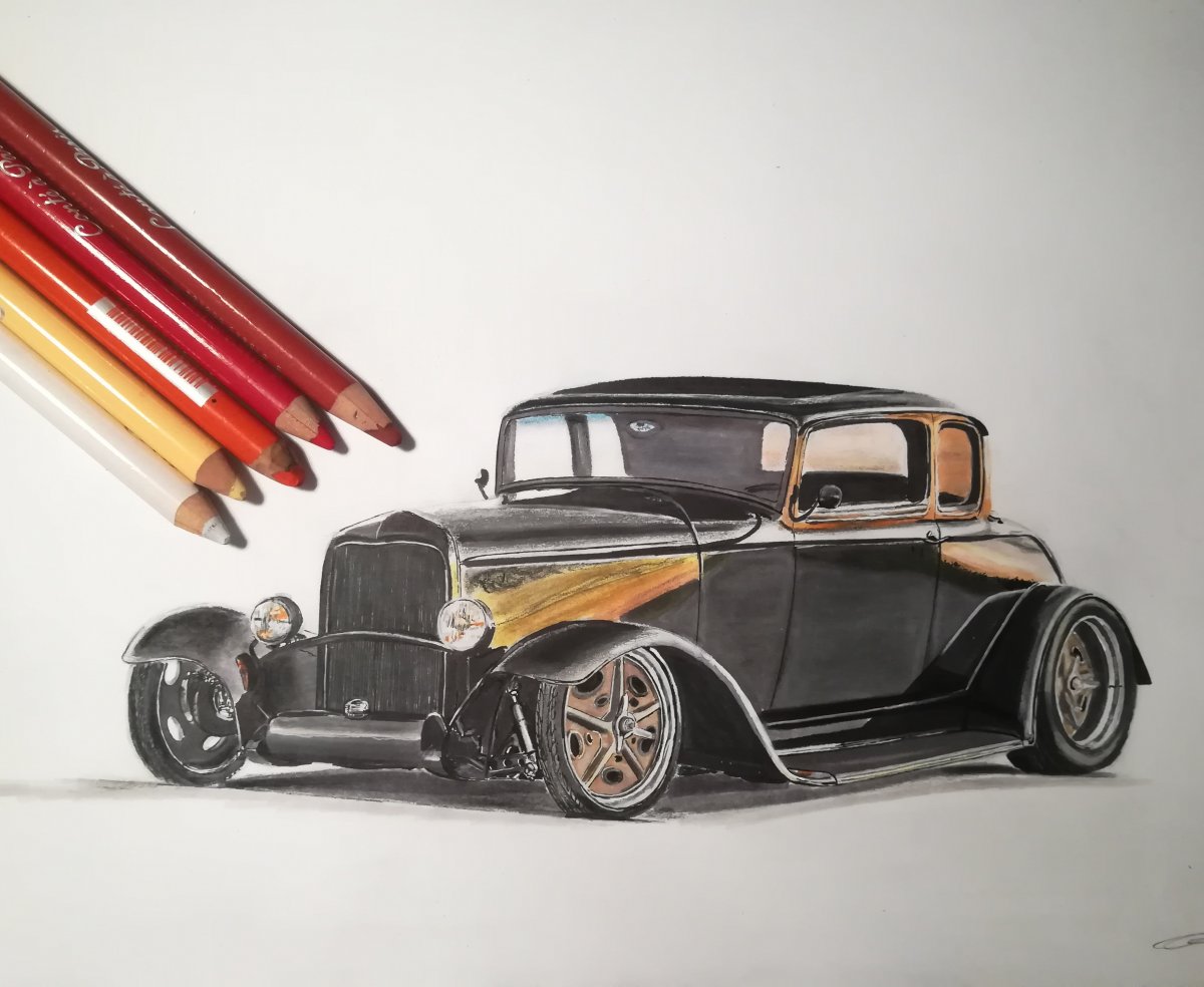 1200x984 hot rod - Hot Rod Car Drawings