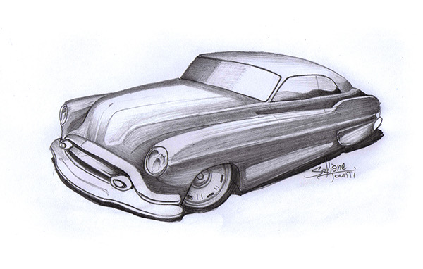 600x382 hot rod drawings on behance - Hot Rod Drawing