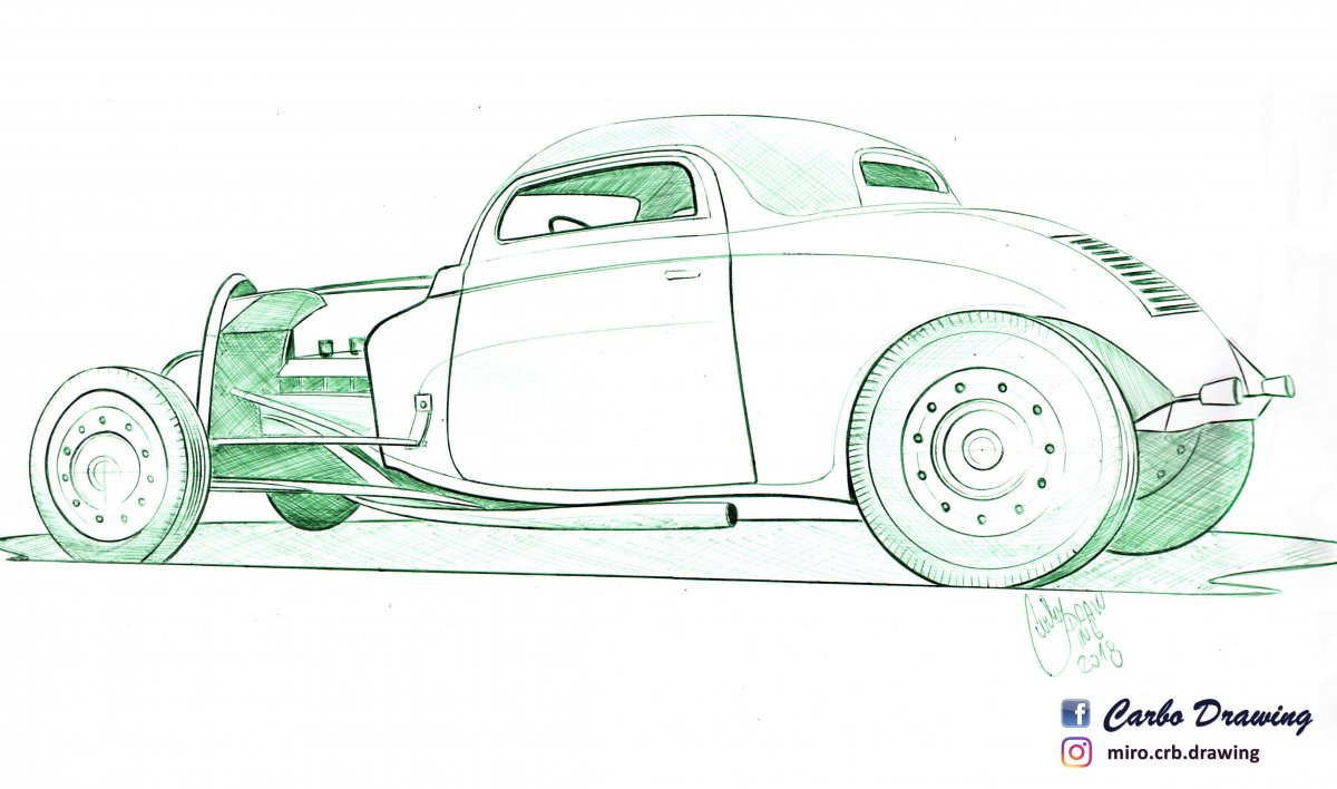 1200x708 hot rod - Hot Rod Drawing