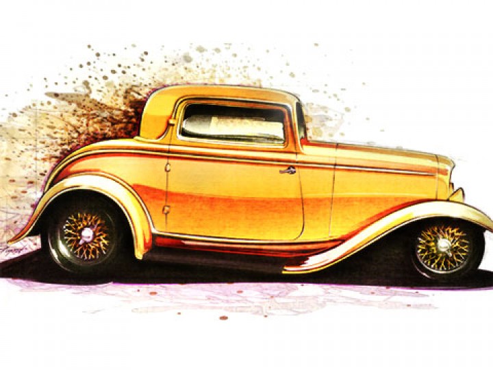 Hot Rod Drawing At Paintingvalley Com Explore Collection Of Hot Rod Drawing