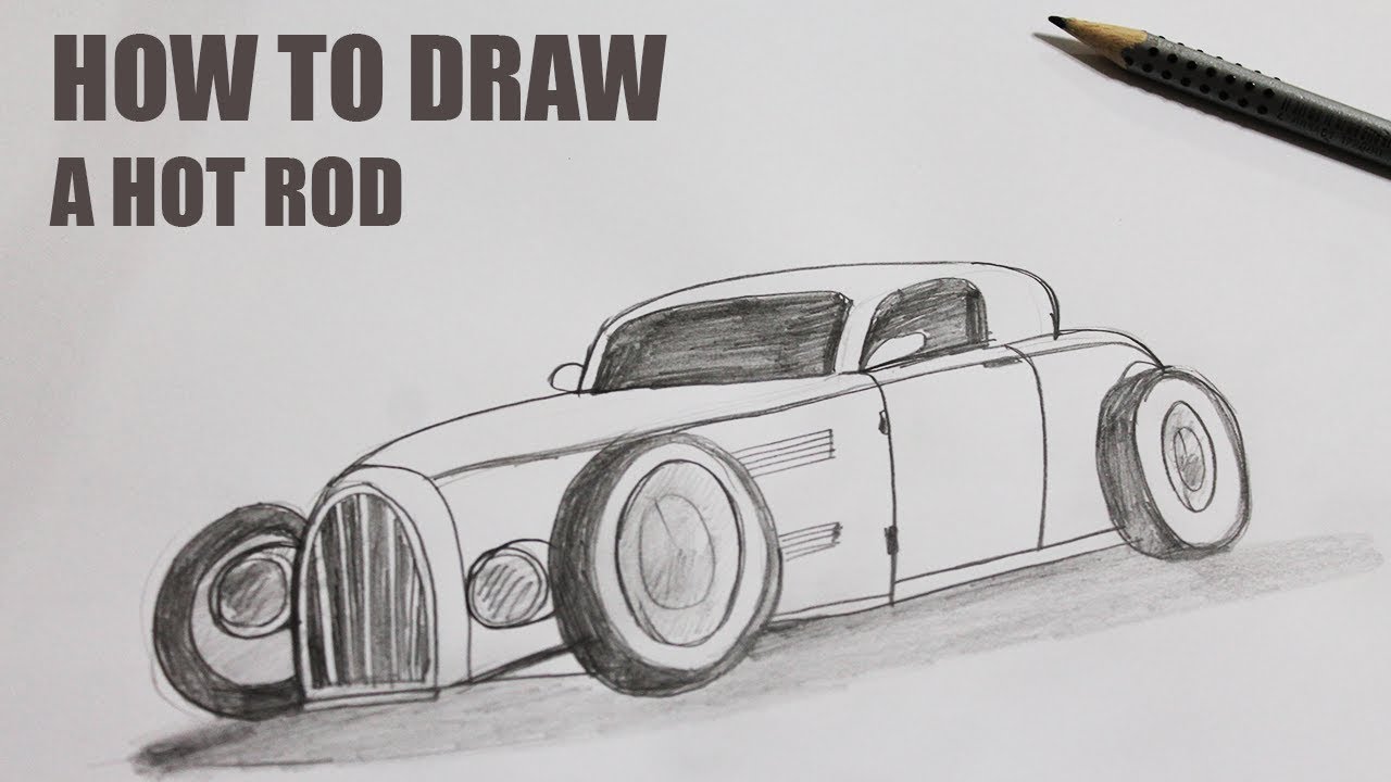 1280x720 how to draw a hot rod easy - Hot Rod Drawing