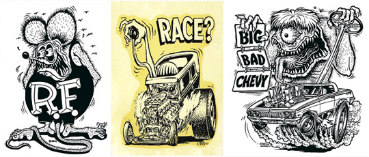 540x230 hot rod monster design process - Hot Rod Line Drawing