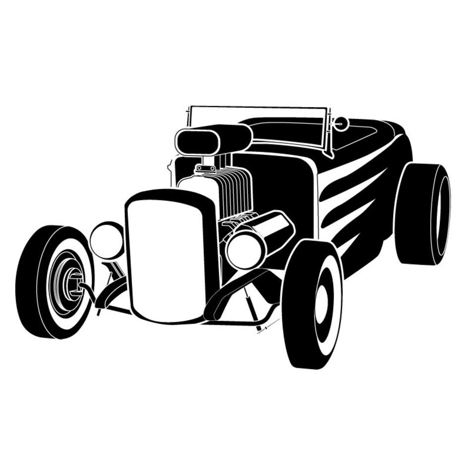 Hot Rod Line Drawing at PaintingValley.com | Explore collection of Hot ...