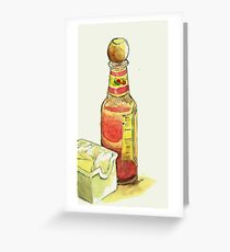 210x230 hot sauce drawing greeting cards redbubble - Hot Sauce Drawing
