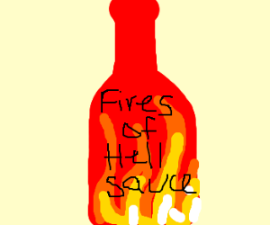 300x250 super spicy hot sauce drawing - Hot Sauce Drawing